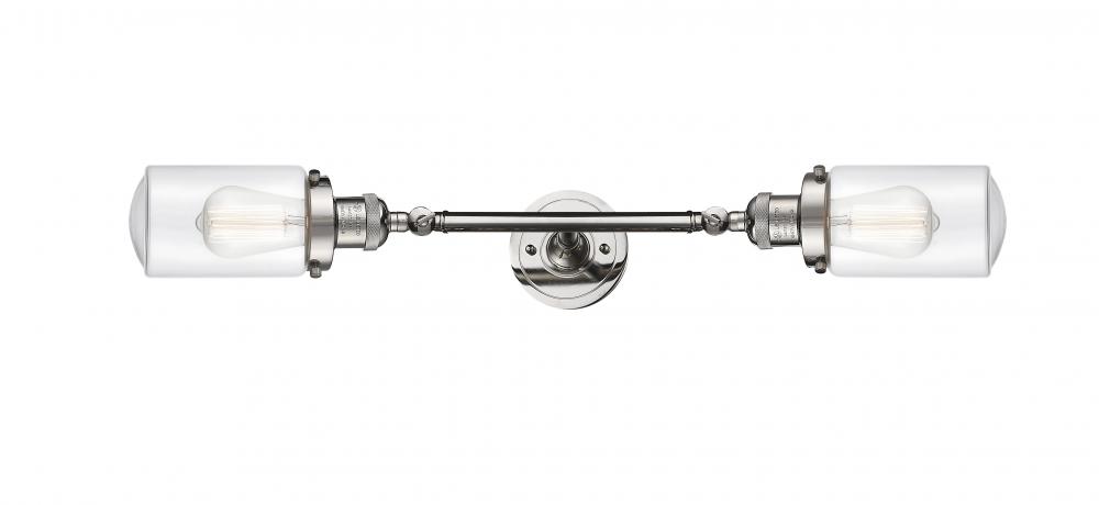 Dover - 2 Light - 5 inch - Polished Nickel - Adjustable Bath Vanity Light