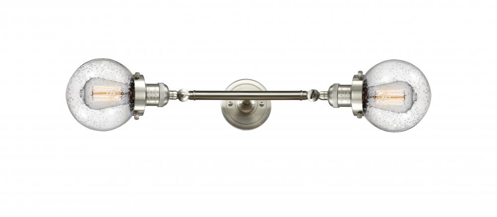 Beacon - 2 Light - 6 inch - Brushed Satin Nickel - Adjustable Bath Vanity Light