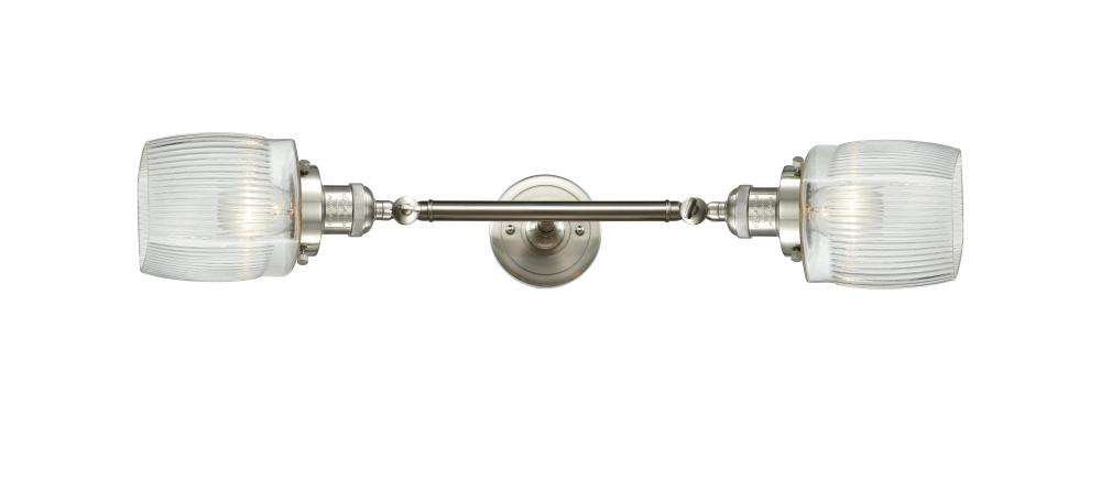 Colton - 2 Light - 6 inch - Brushed Satin Nickel - Adjustable Bath Vanity Light