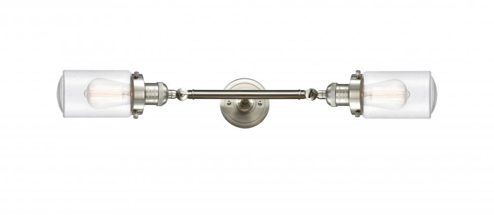 Dover - 2 Light - 5 inch - Brushed Satin Nickel - Adjustable Bath Vanity Light