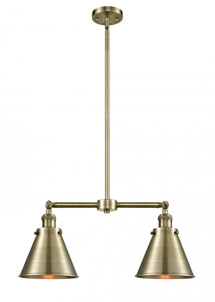 Appalachian - 2 Light - 23 inch - Antique Brass - Stem Hung - Adjustable Island Light