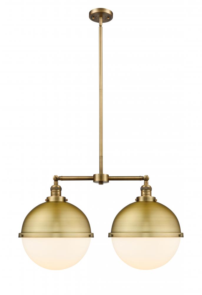 Hampden - 2 Light - 18 inch - Brushed Brass - Stem Hung - Adjustable Island Light