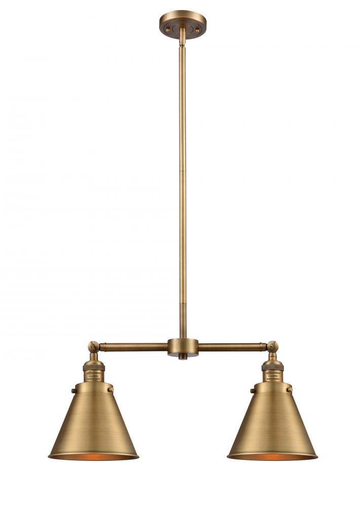 Appalachian - 2 Light - 23 inch - Brushed Brass - Stem Hung - Adjustable Island Light