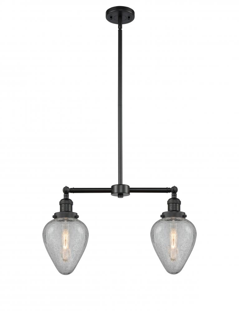Geneseo - 2 Light - 21 inch - Matte Black - Stem Hung - Adjustable Island Light