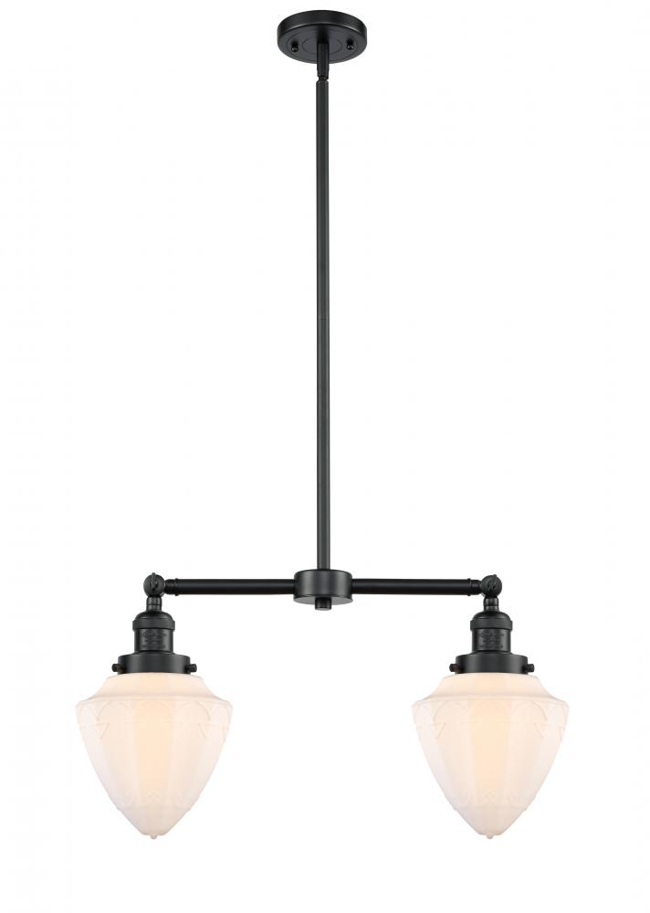Bullet - 2 Light - 24 inch - Oil Rubbed Bronze - Stem Hung - Adjustable Island Light