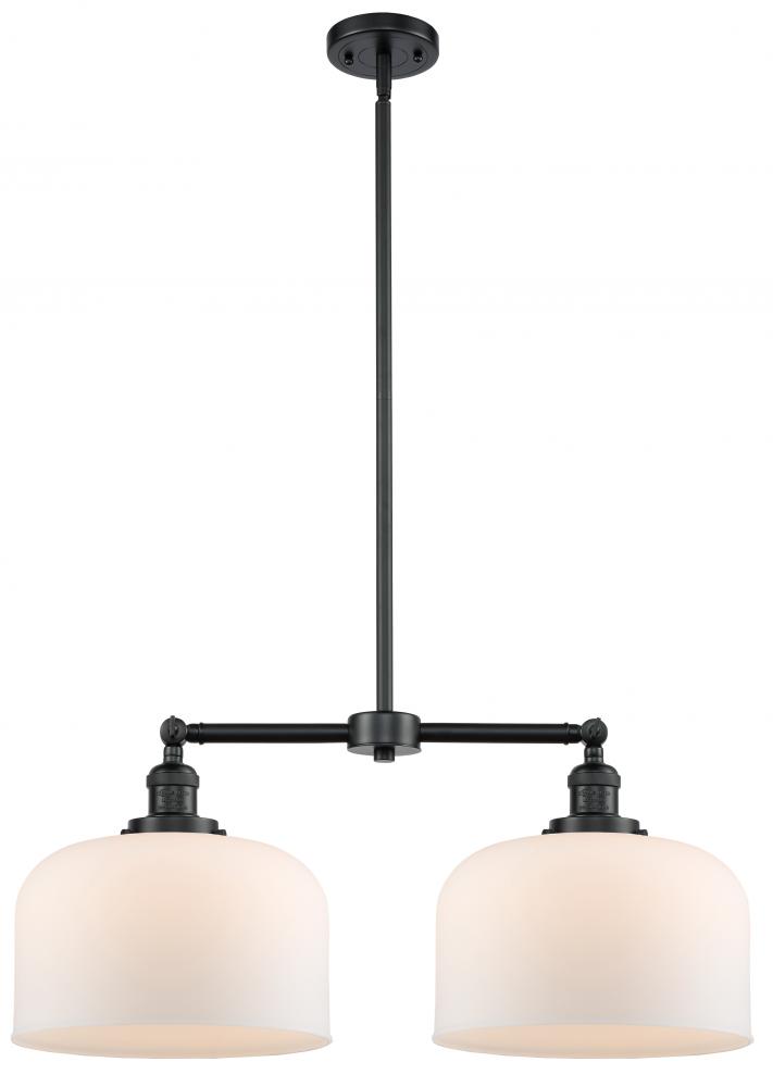Bell - 2 Light - 21 inch - Oil Rubbed Bronze - Stem Hung - Adjustable Island Light