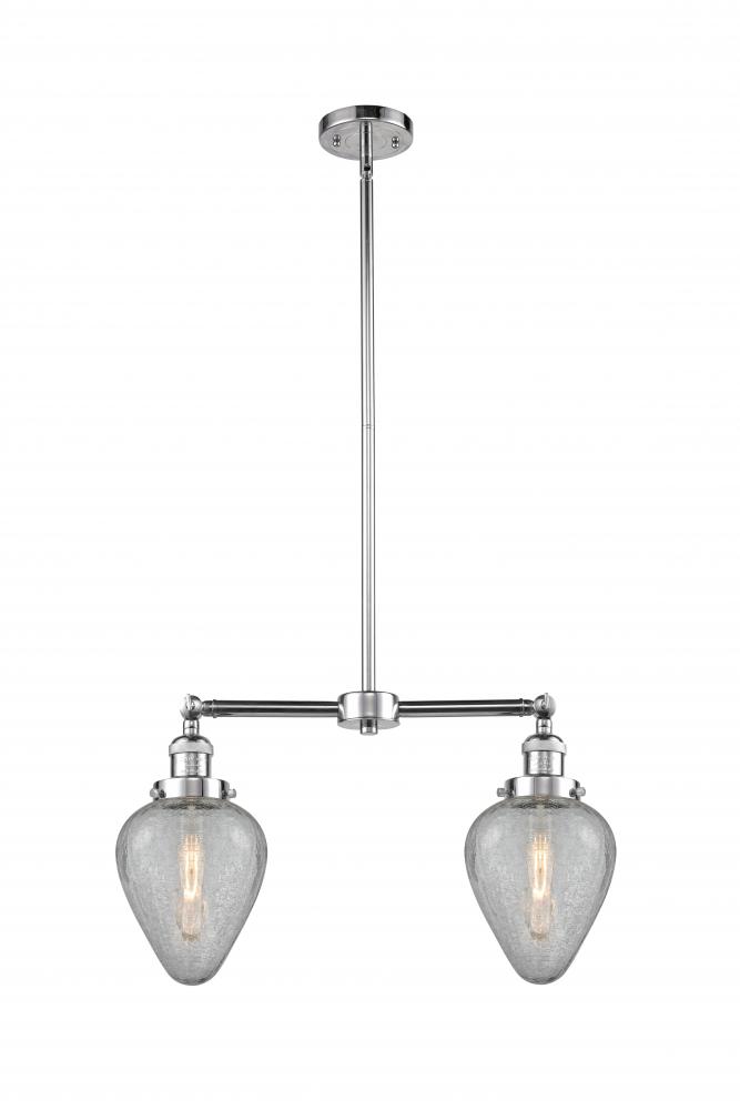 Geneseo - 2 Light - 21 inch - Polished Chrome - Stem Hung - Adjustable Island Light