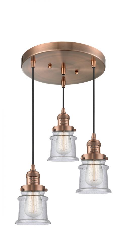 Small Canton 3 Light Multi-Pendant