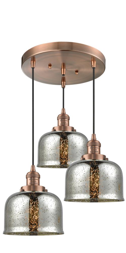 Large Bell 3 Light Multi-Pendant