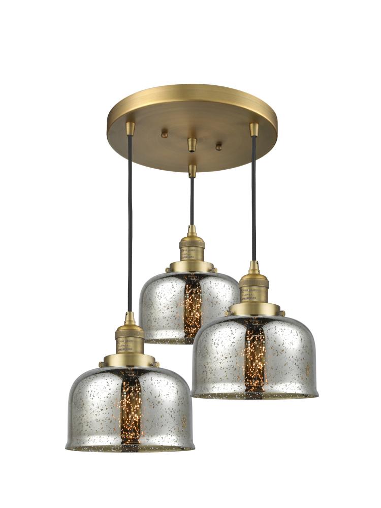 Large Bell 3 Light Multi-Pendant