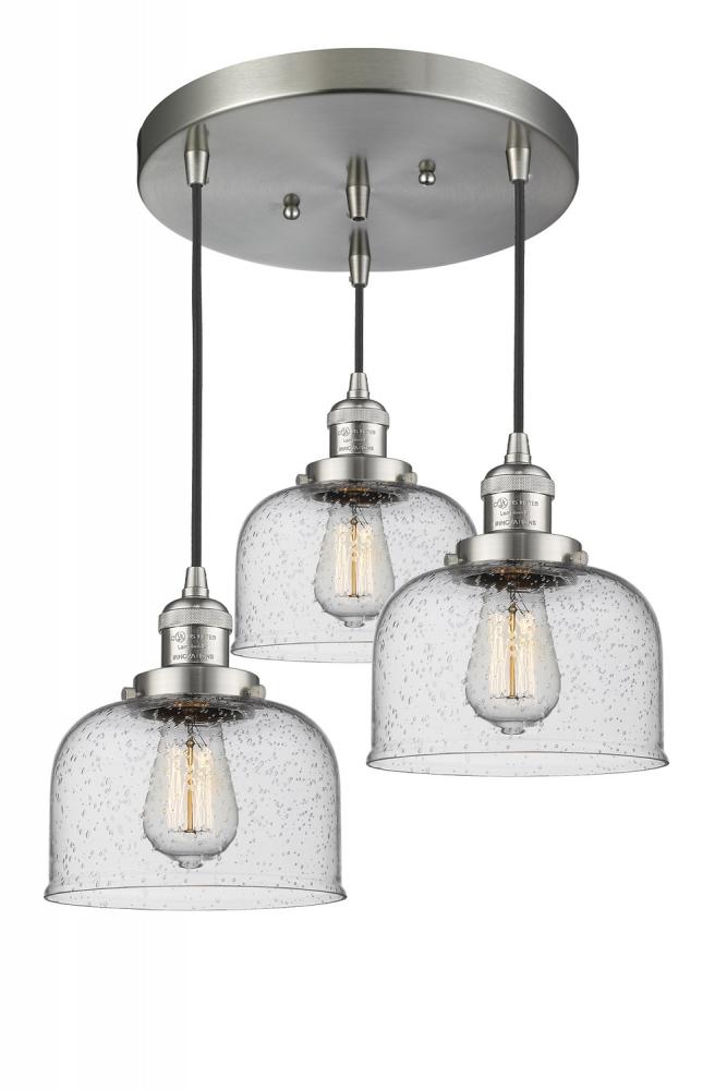 Large Bell 3 Light Multi-Pendant