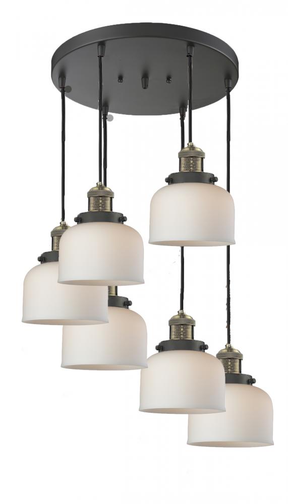 Large Bell 6 Light Multi-Pendant