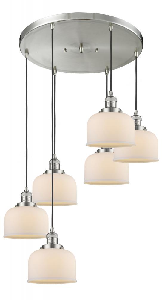 Large Bell 6 Light Multi-Pendant