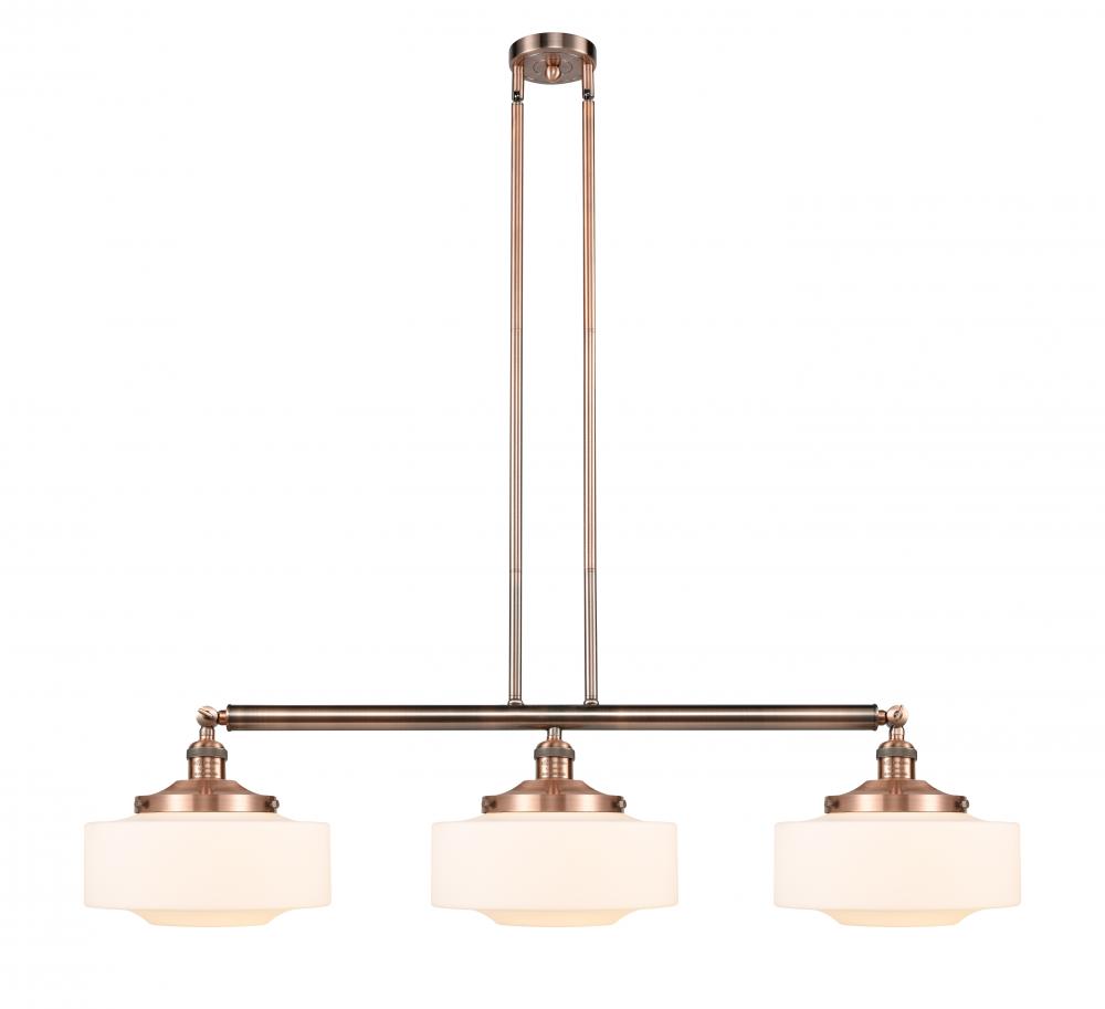Bridgeton - 3 Light - 44 inch - Antique Copper - Stem Hung - Adjustable Island Light