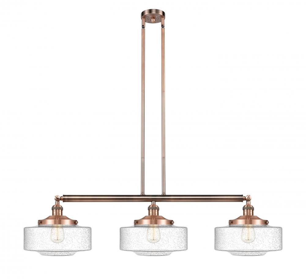Bridgeton - 3 Light - 44 inch - Antique Copper - Stem Hung - Adjustable Island Light