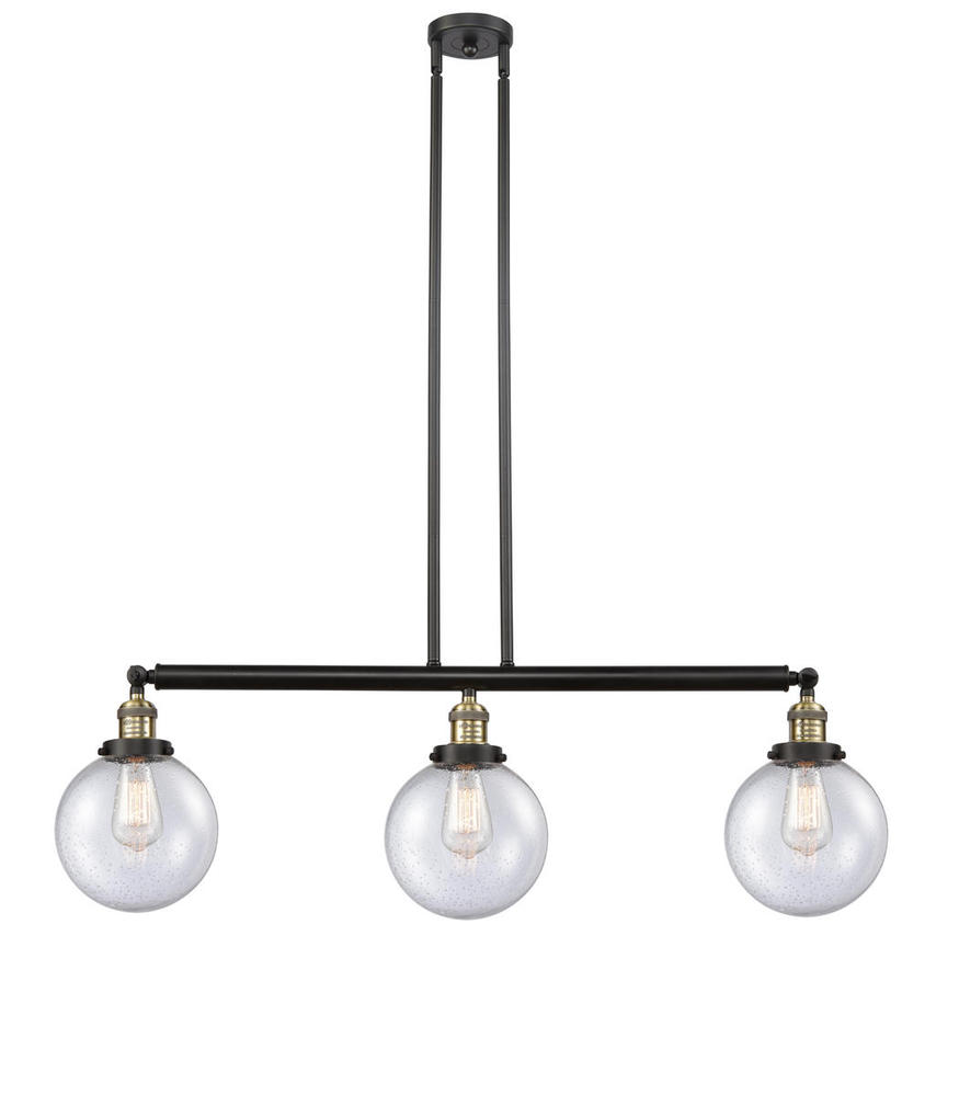 Beacon - 3 Light - 41 inch - Black Antique Brass - Stem Hung - Adjustable Island Light