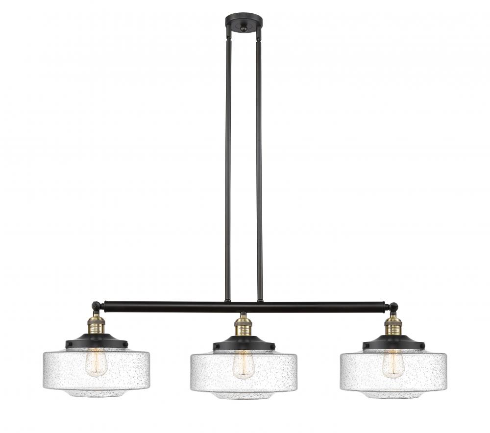 Bridgeton - 3 Light - 44 inch - Black Antique Brass - Stem Hung - Adjustable Island Light