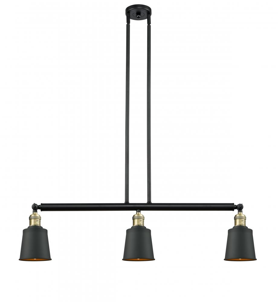 Addison - 3 Light - 38 inch - Black Antique Brass - Stem Hung - Adjustable Island Light