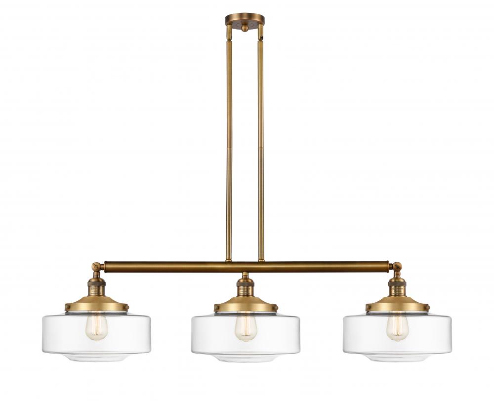 Bridgeton - 3 Light - 44 inch - Brushed Brass - Stem Hung - Adjustable Island Light