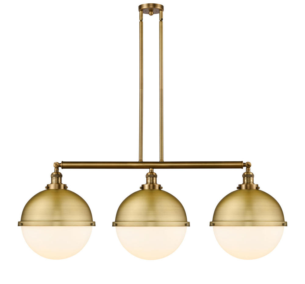 Hampden - 3 Light - 45 inch - Brushed Brass - Stem Hung - Adjustable Island Light