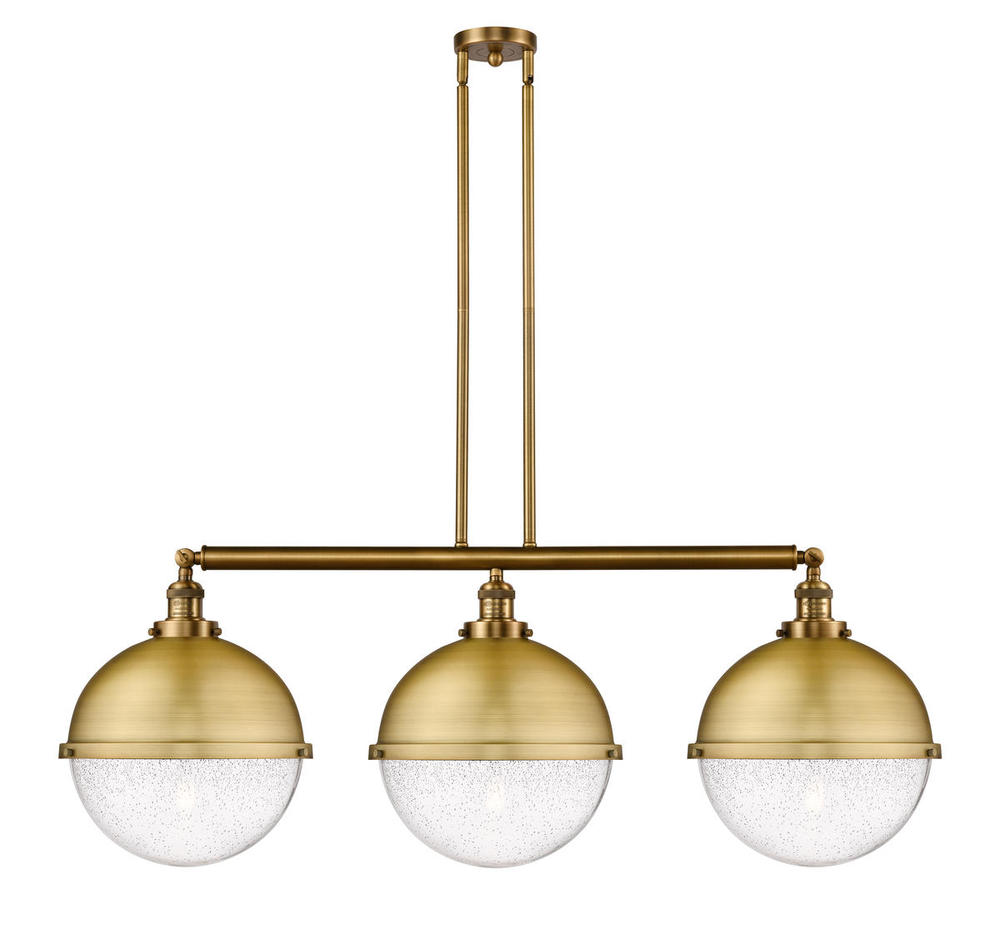 Hampden - 3 Light - 45 inch - Brushed Brass - Stem Hung - Adjustable Island Light
