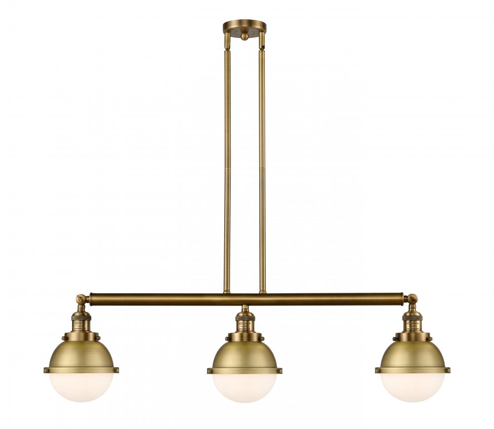 Hampden - 3 Light - 40 inch - Brushed Brass - Stem Hung - Adjustable Island Light