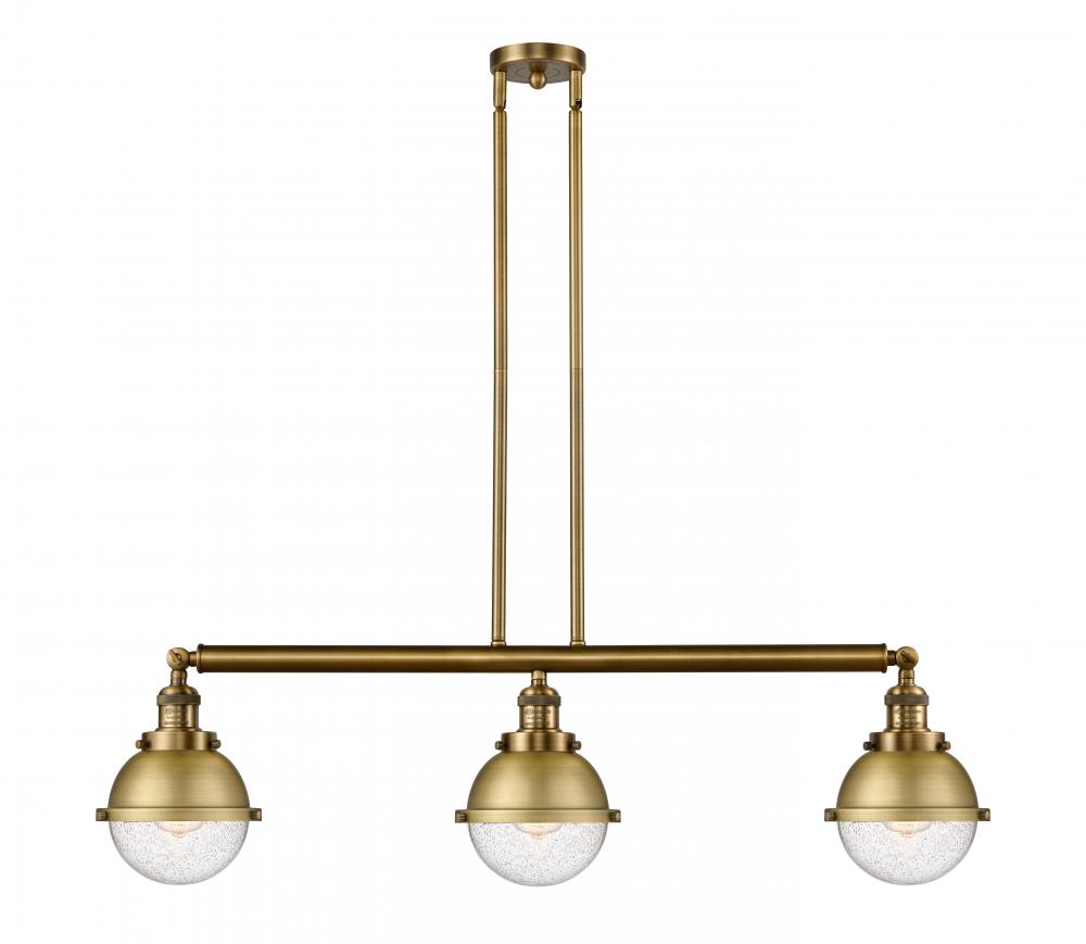 Hampden - 3 Light - 40 inch - Brushed Brass - Stem Hung - Adjustable Island Light