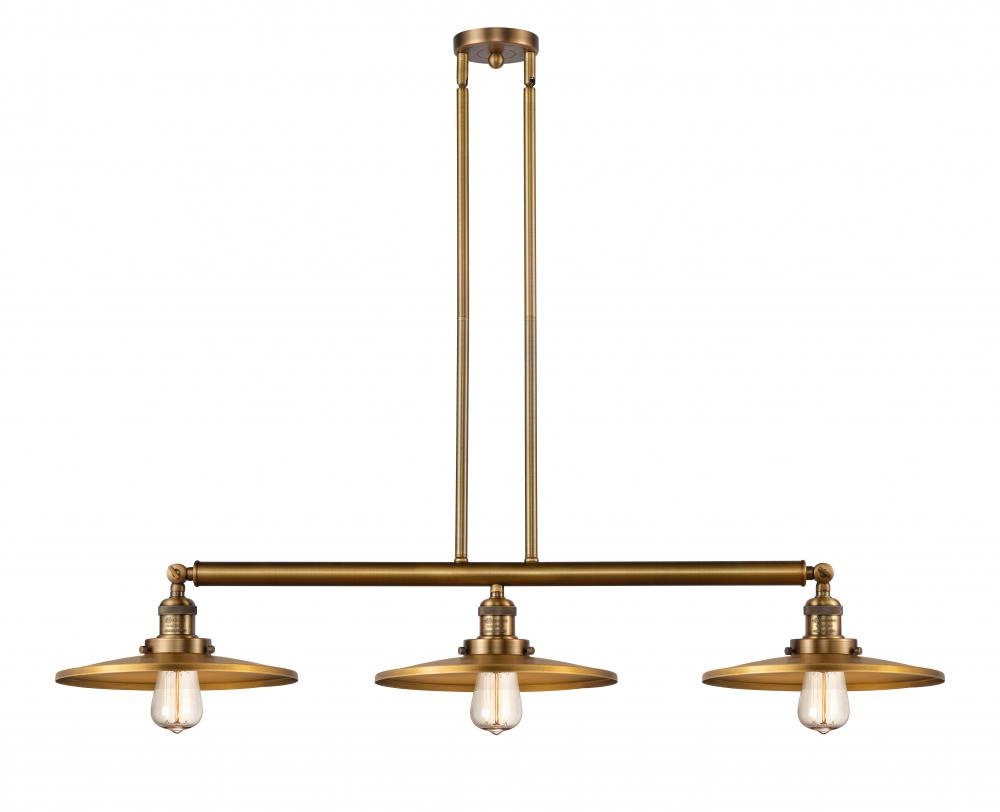 Appalachian - 3 Light - 45 inch - Brushed Brass - Stem Hung - Adjustable Island Light