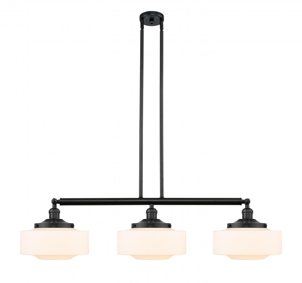 Bridgeton - 3 Light - 44 inch - Matte Black - Stem Hung - Adjustable Island Light