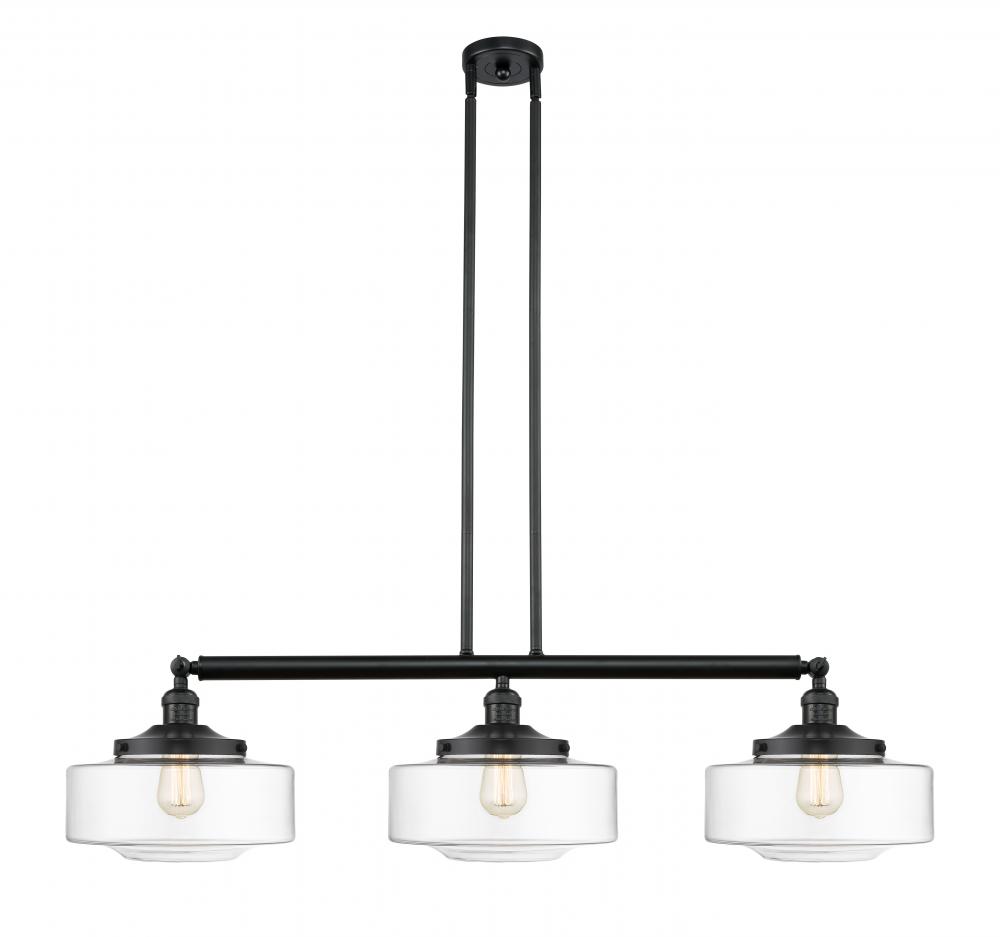 Bridgeton - 3 Light - 44 inch - Matte Black - Stem Hung - Adjustable Island Light