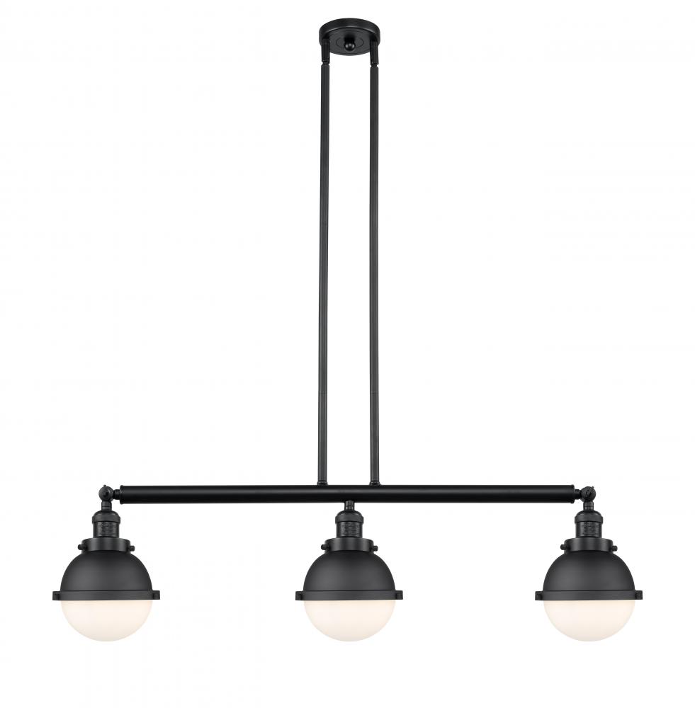 Hampden - 3 Light - 40 inch - Matte Black - Stem Hung - Adjustable Island Light