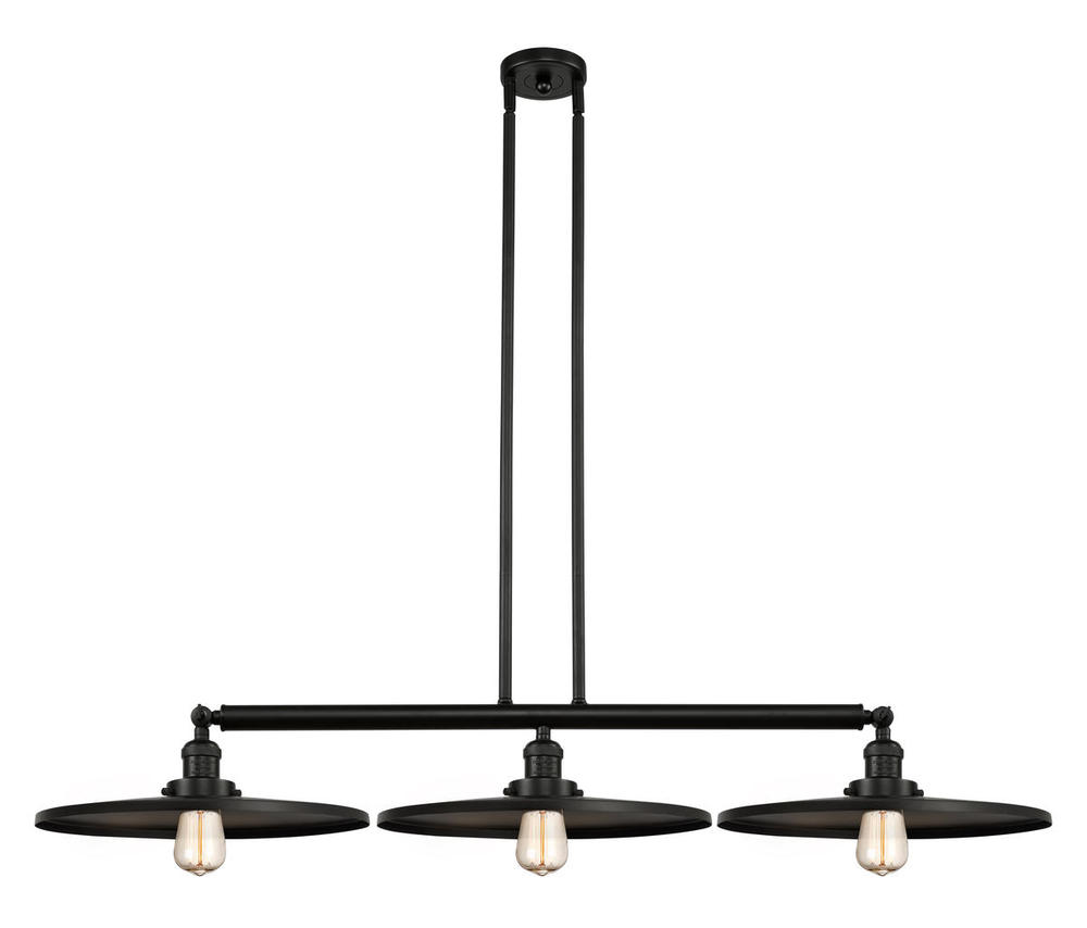 Appalachian - 3 Light - 49 inch - Matte Black - Stem Hung - Adjustable Island Light