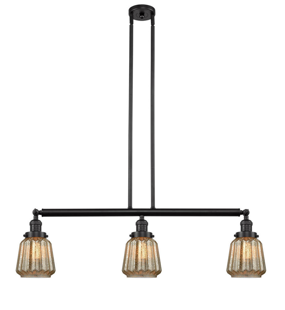 Chatham - 3 Light - 39 inch - Oil Rubbed Bronze - Stem Hung - Adjustable Island Light