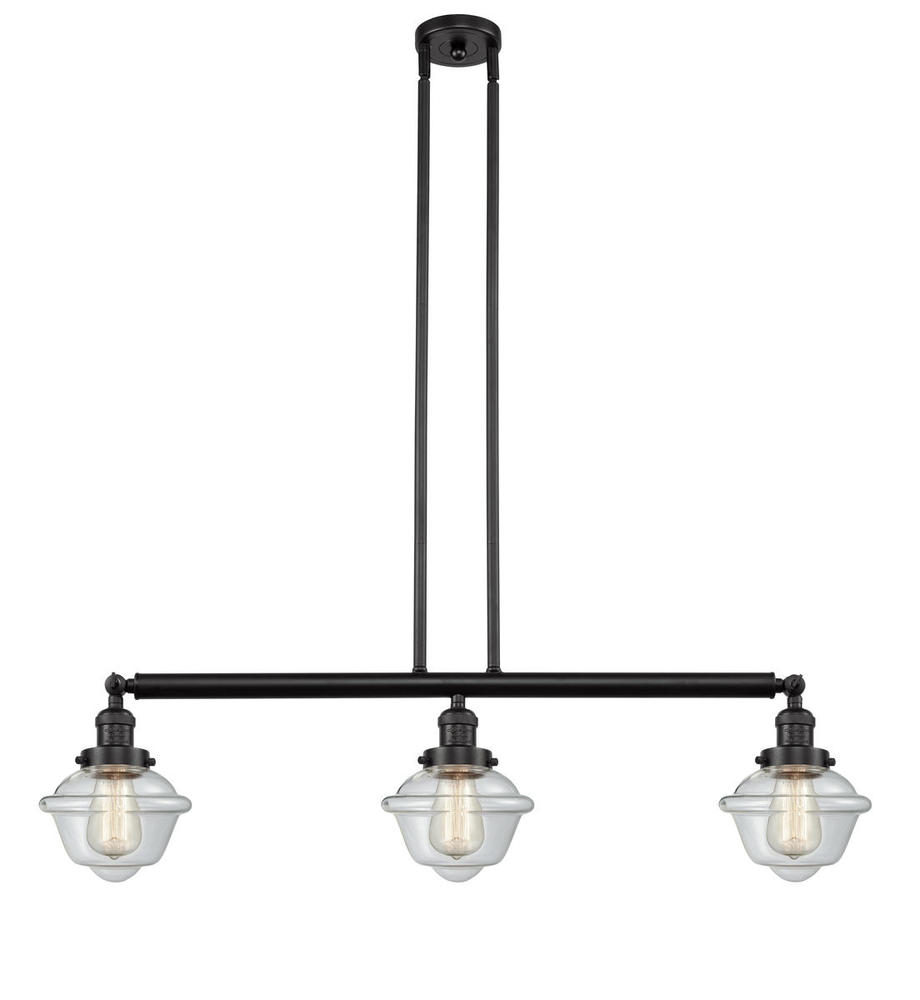 Oxford - 3 Light - 40 inch - Oil Rubbed Bronze - Stem Hung - Adjustable Island Light