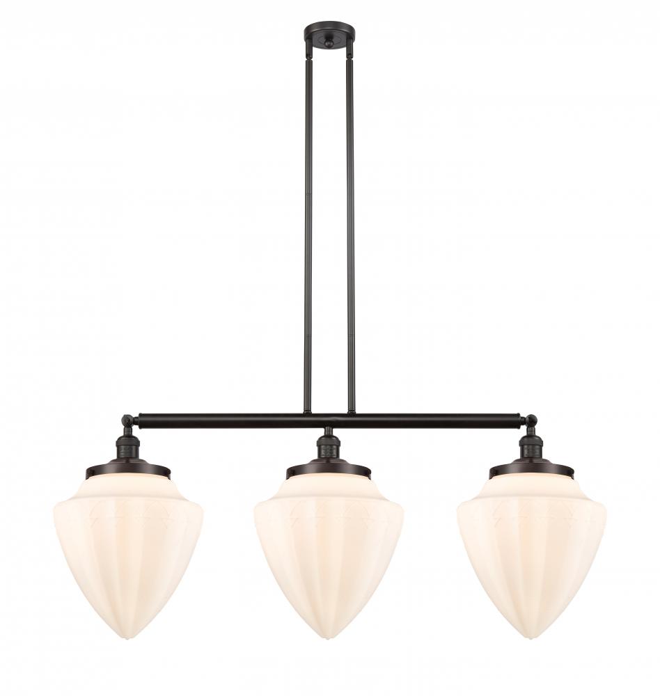 Bullet - 3 Light - 40 inch - Oil Rubbed Bronze - Stem Hung - Adjustable Island Light