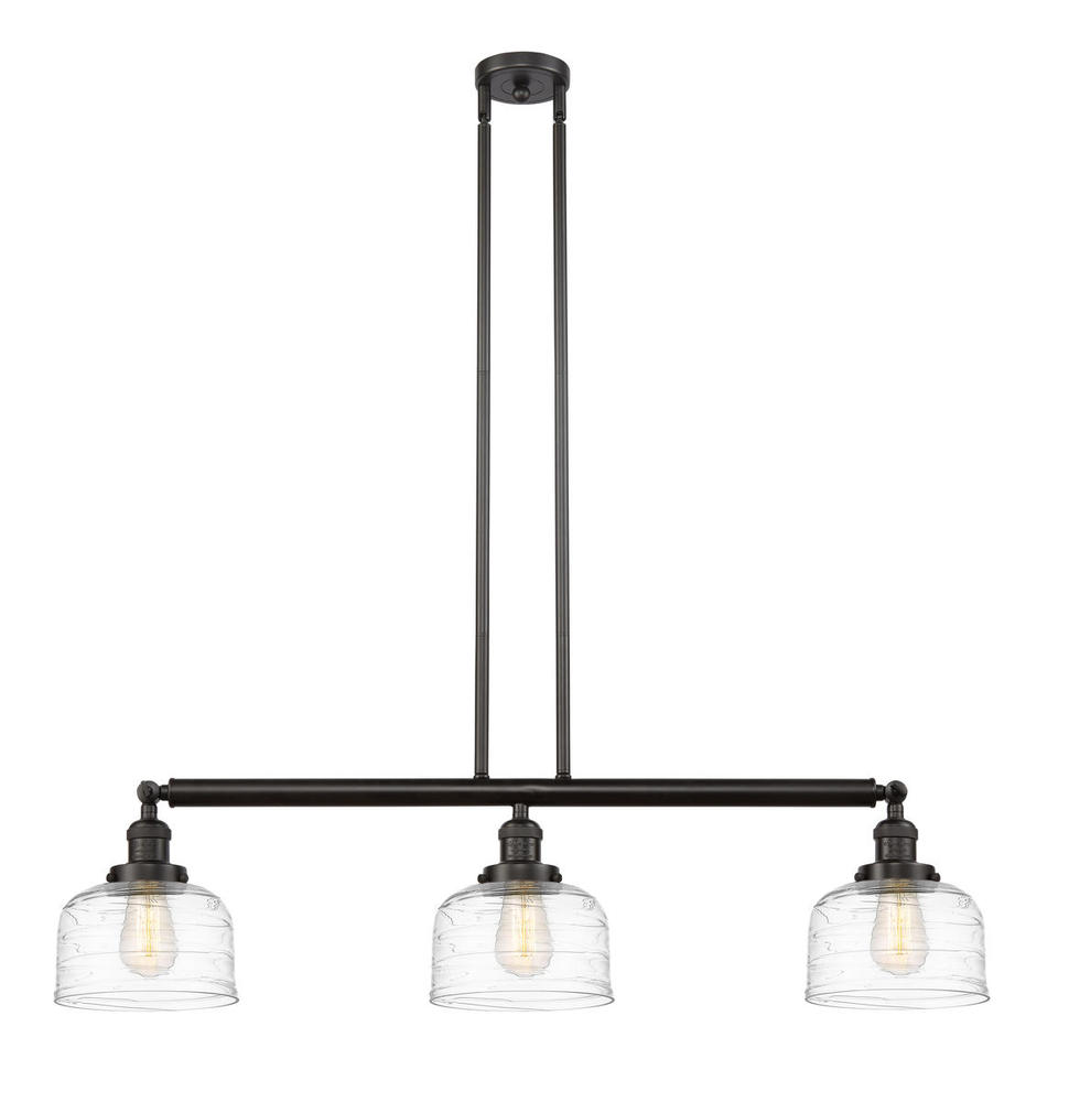 Bell - 3 Light - 41 inch - Oil Rubbed Bronze - Stem Hung - Adjustable Island Light