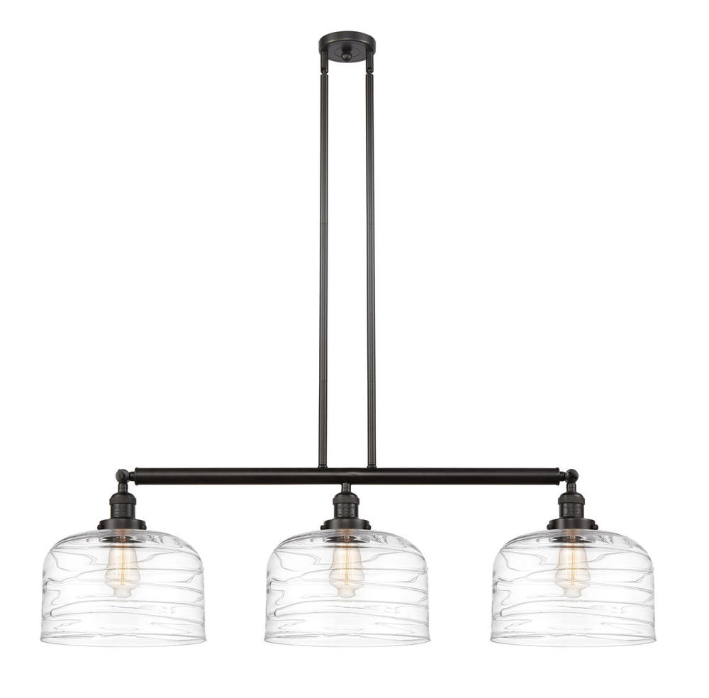 Bell - 3 Light - 42 inch - Oil Rubbed Bronze - Stem Hung - Adjustable Island Light