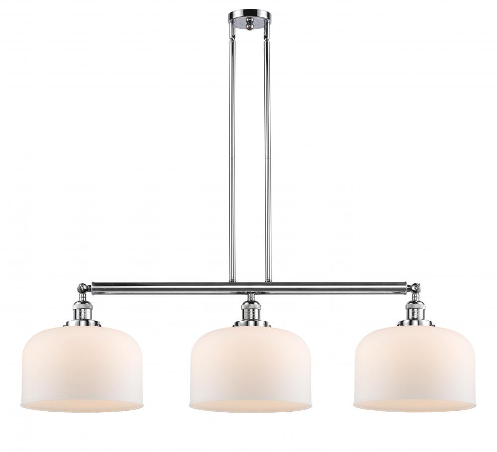 Bell - 3 Light - 42 inch - Polished Chrome - Stem Hung - Adjustable Island Light
