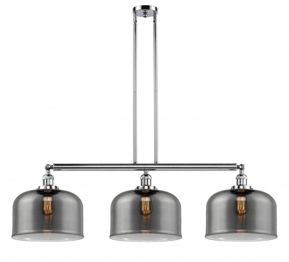 Bell - 3 Light - 42 inch - Polished Chrome - Stem Hung - Adjustable Island Light
