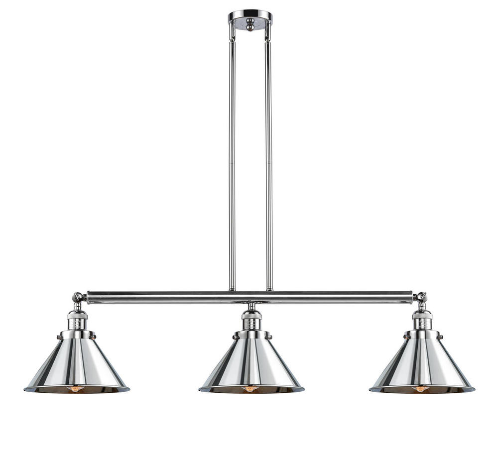 Briarcliff - 3 Light - 43 inch - Polished Chrome - Stem Hung - Adjustable Island Light