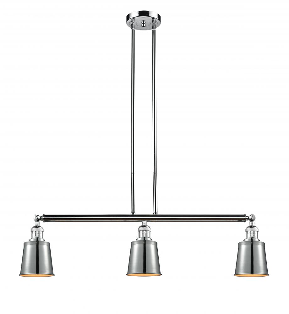 Addison - 3 Light - 38 inch - Polished Chrome - Stem Hung - Adjustable Island Light
