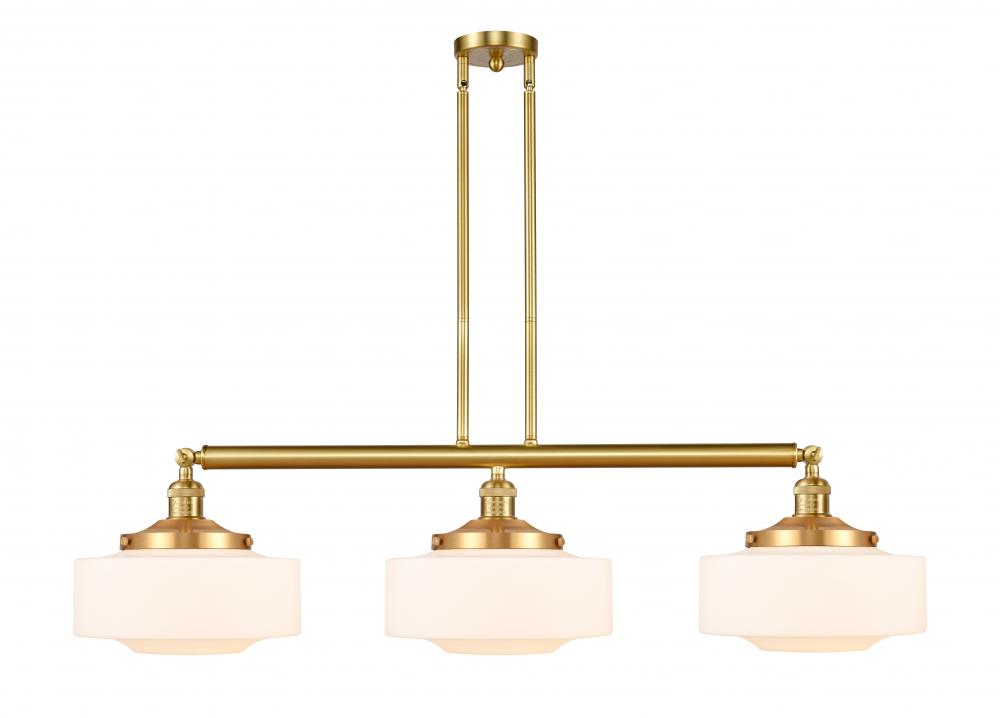 Bridgeton - 3 Light - 44 inch - Satin Gold - Stem Hung - Adjustable Island Light