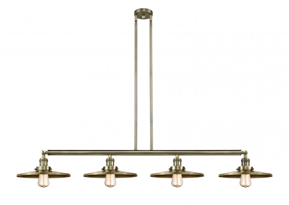 Appalachian - 4 Light - 57 inch - Antique Brass - Stem Hung - Adjustable Island Light