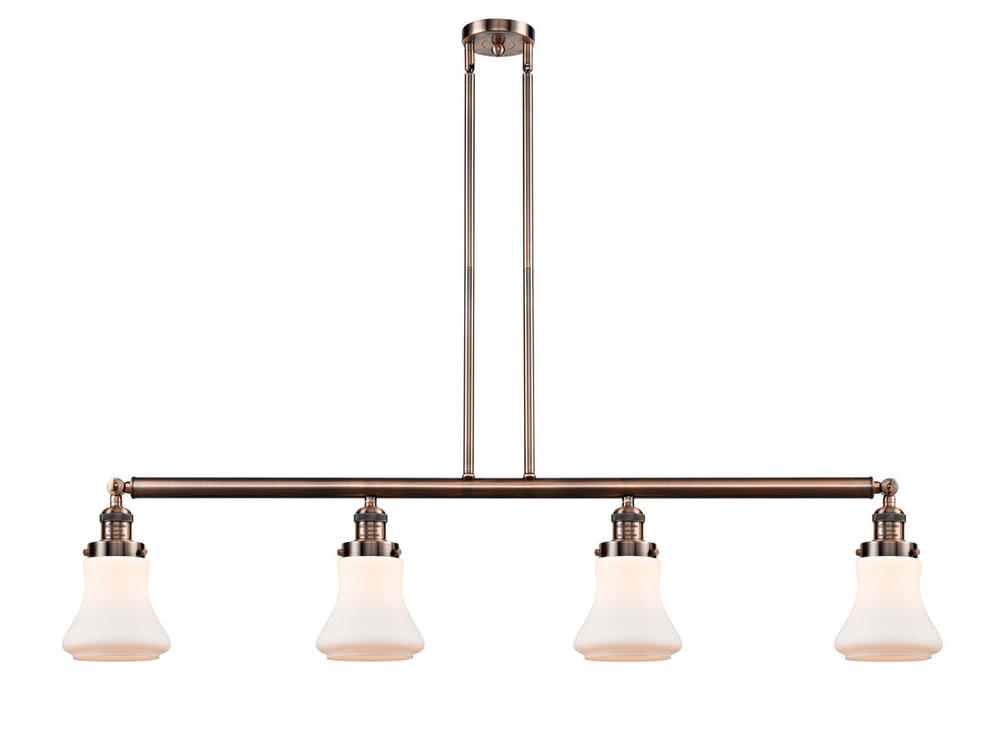 Bellmont - 4 Light - 51 inch - Antique Copper - Stem Hung - Island Light