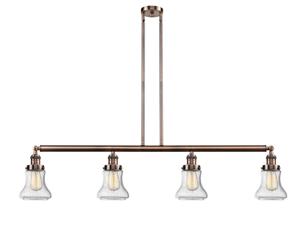 Bellmont - 4 Light - 51 inch - Antique Copper - Stem Hung - Island Light