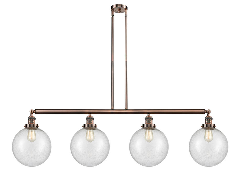 Beacon - 4 Light - 54 inch - Antique Copper - Stem Hung - Island Light