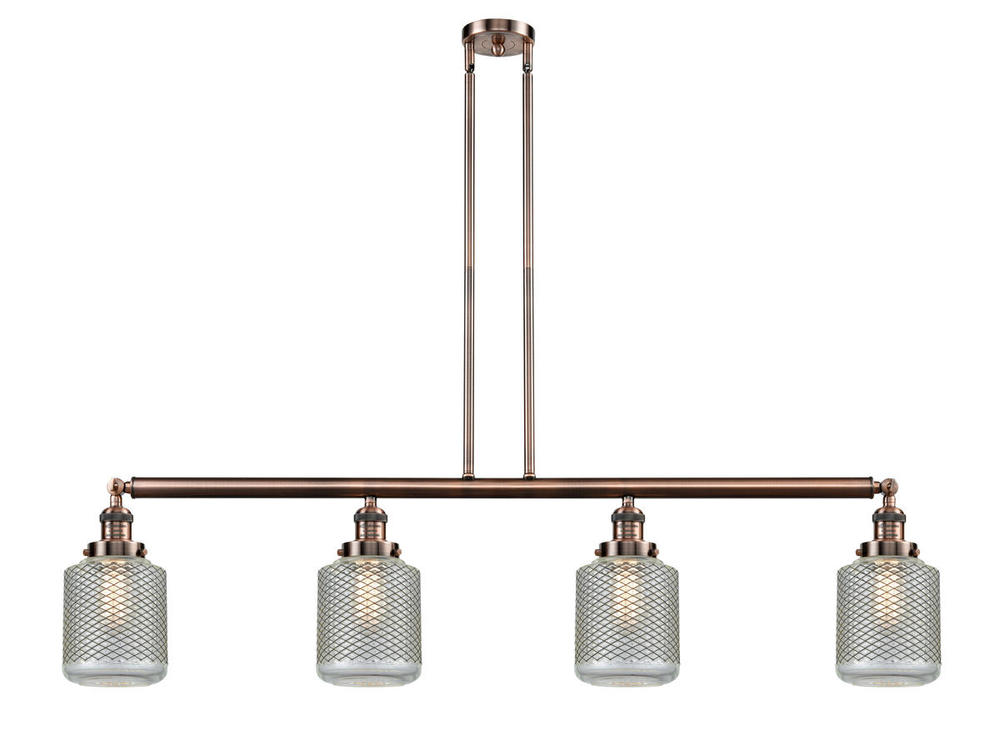 Stanton - 4 Light - 51 inch - Antique Copper - Stem Hung - Island Light
