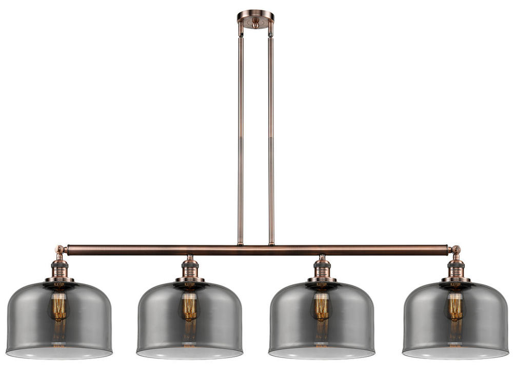 Bell - 4 Light - 54 inch - Antique Copper - Stem Hung - Island Light