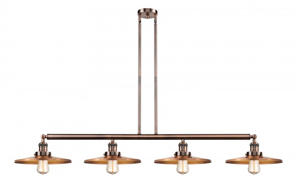 Appalachian - 4 Light - 57 inch - Antique Copper - Stem Hung - Island Light