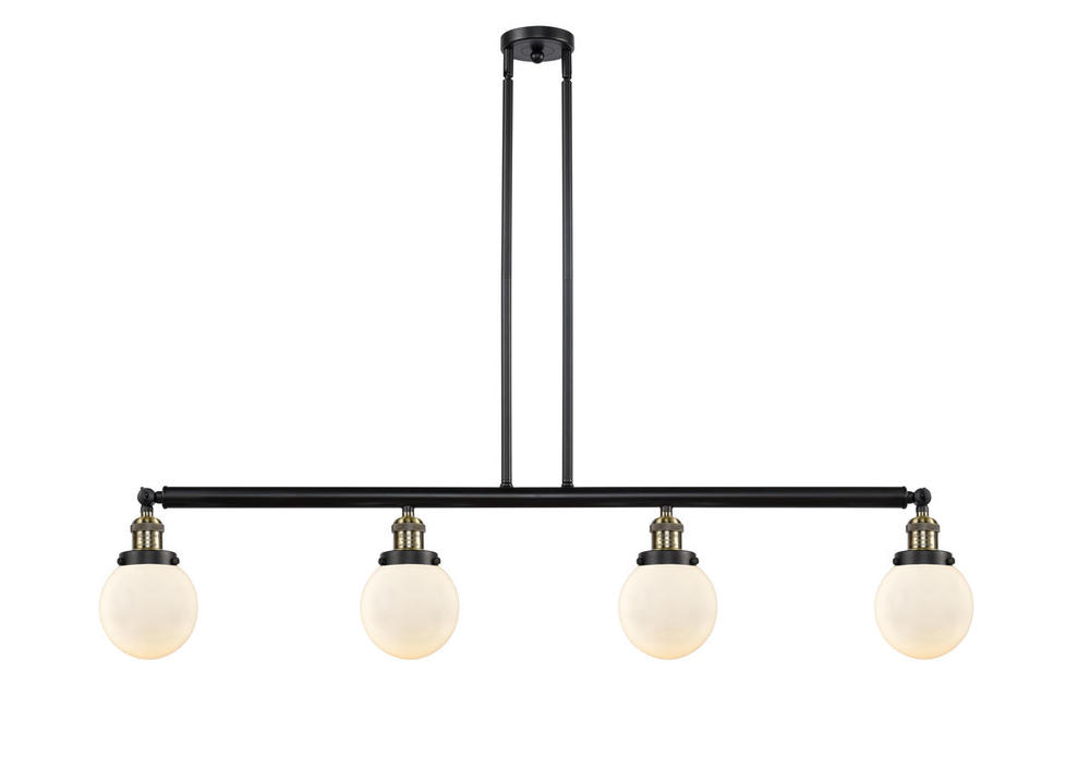Beacon - 4 Light - 51 inch - Black Antique Brass - Stem Hung - Adjustable Island Light